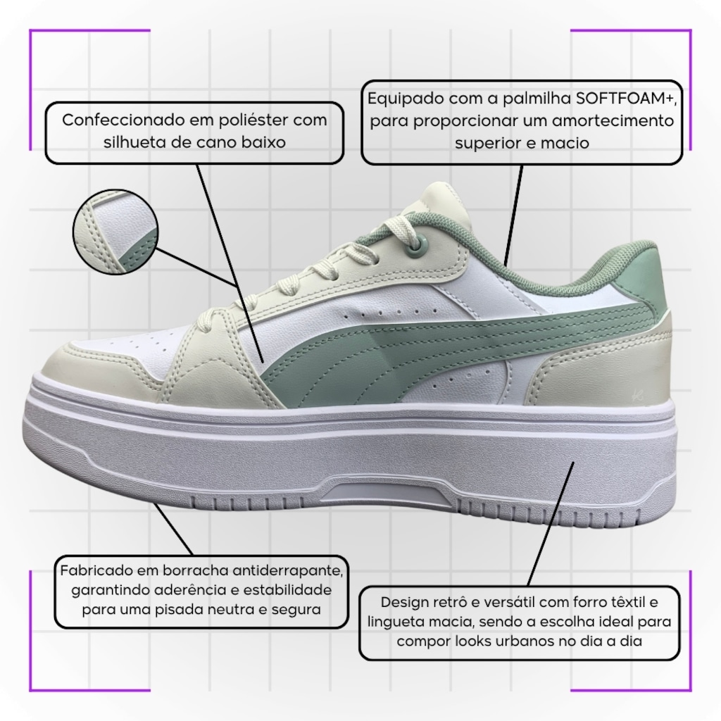 Imagem 5 do produto Tênis Feminino Puma Rebound Femme Low
