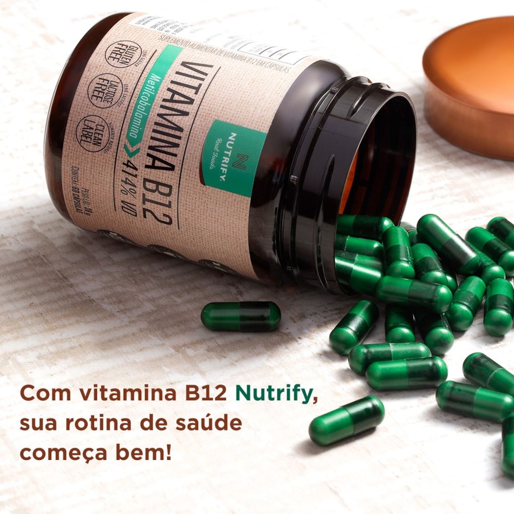 Imagem 2 do produto Nutrify Vitamina B12 60 Cápsulas