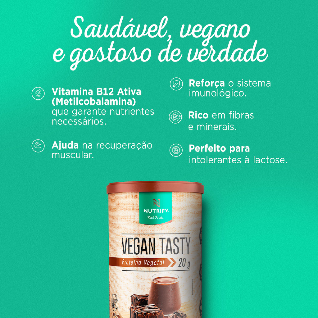 Imagem 3 do produto Nutrify Vegan Tasty Proteína Vegetal em Pó - 420g