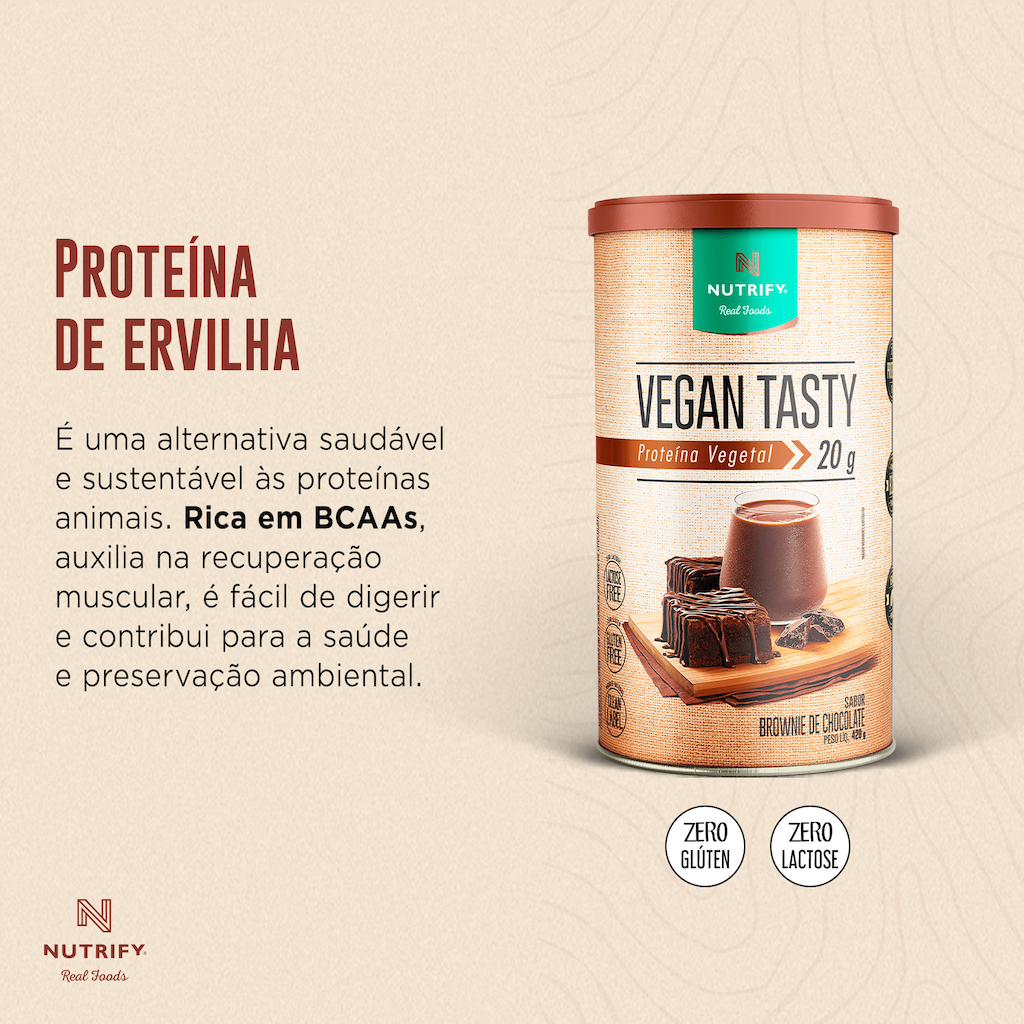 Imagem 5 do produto Nutrify Vegan Tasty Proteína Vegetal em Pó - 420g