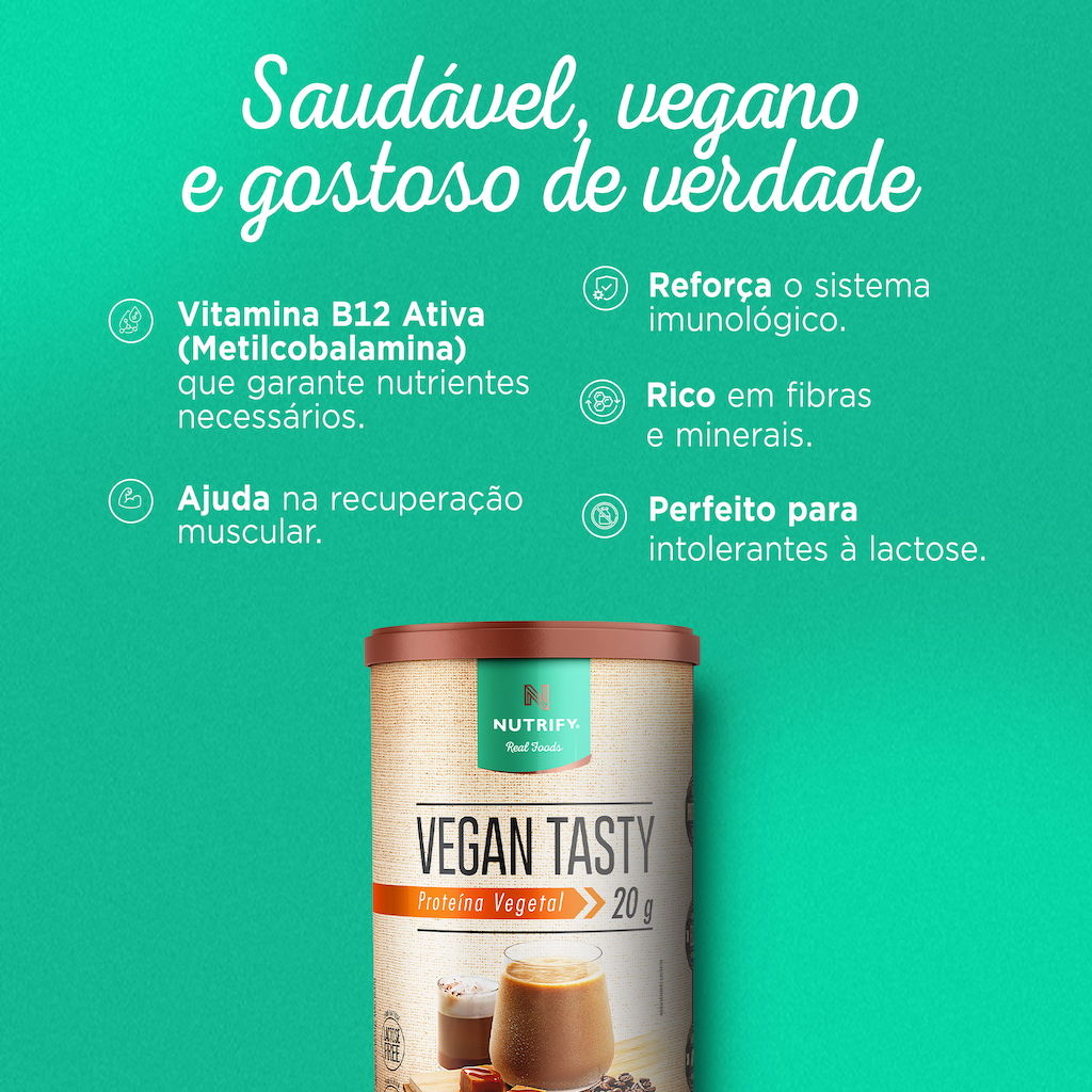 Imagem 3 do produto Nutrify Vegan Tasty Proteína Vegetal em Pó - 420g