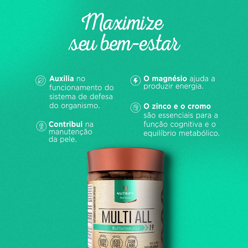 Imagem 2 do produto Multivitamínico Multi All Nutrify