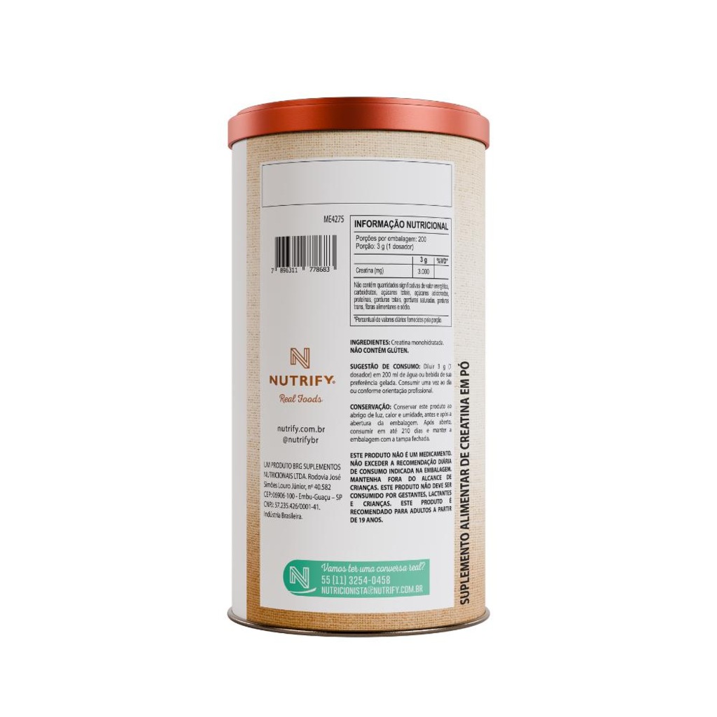 Imagem 4 do produto Creatina Monohidratada 100% Creatine Nutrify
