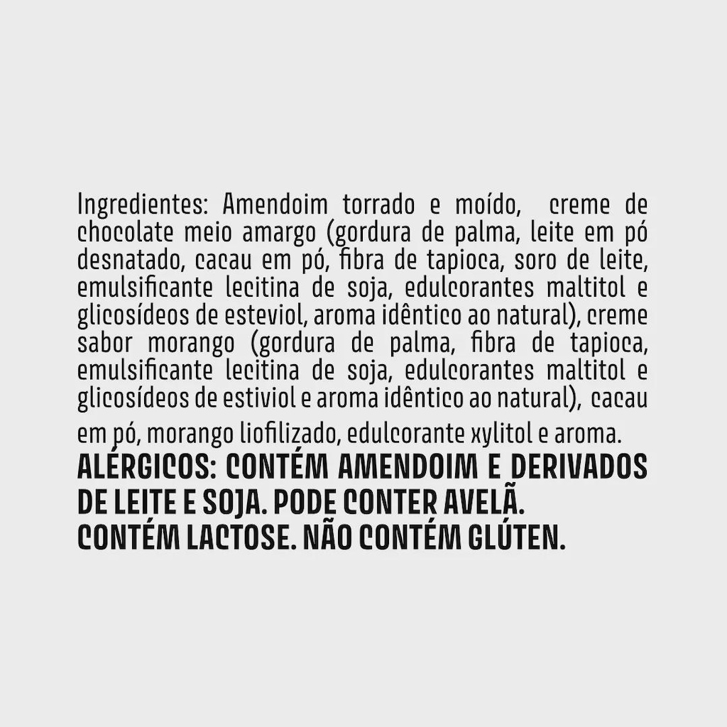 Imagem 4 do produto Pasta de Amendoim sabor Morango Trufado 600g