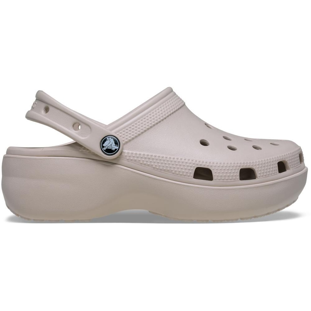 Sandália Crocs Classic Platform Clog Cocoa Cream - Unissex