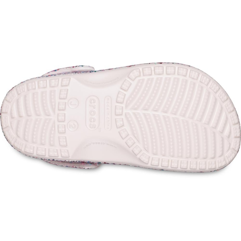 Imagem 5 do produto Sandália Crocs Classic Dazzle Glitter Clog K Cocoa Cream Infantil