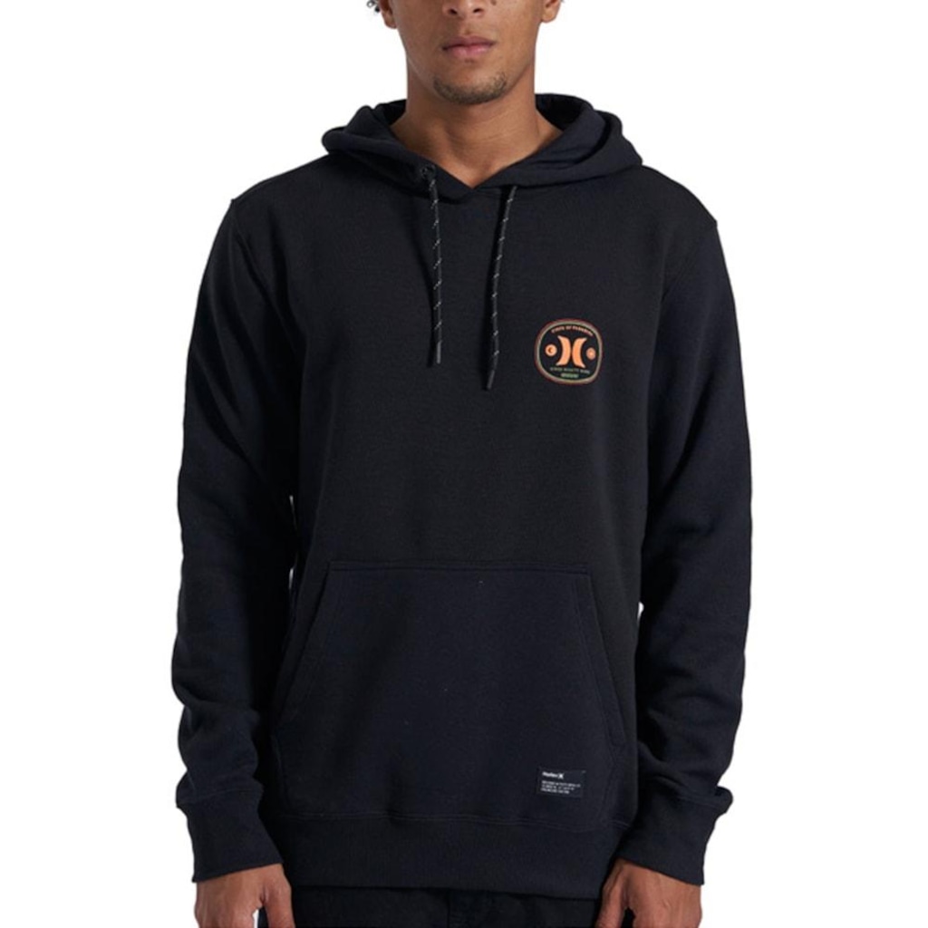Blusão de Moletom Canguru Hurley Bottle Masculino