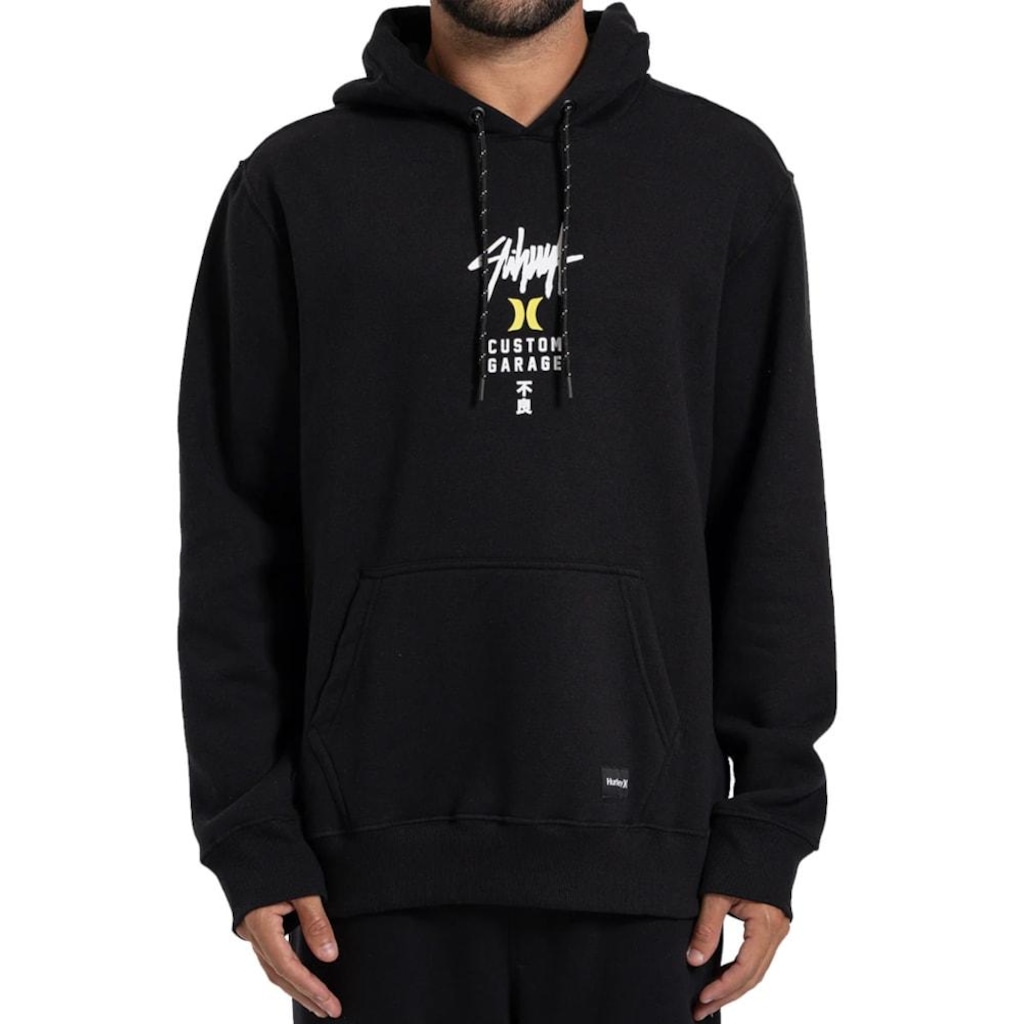 Blusão de Moletom Canguru Hurley x Shibuya Signature Block Party Masculino