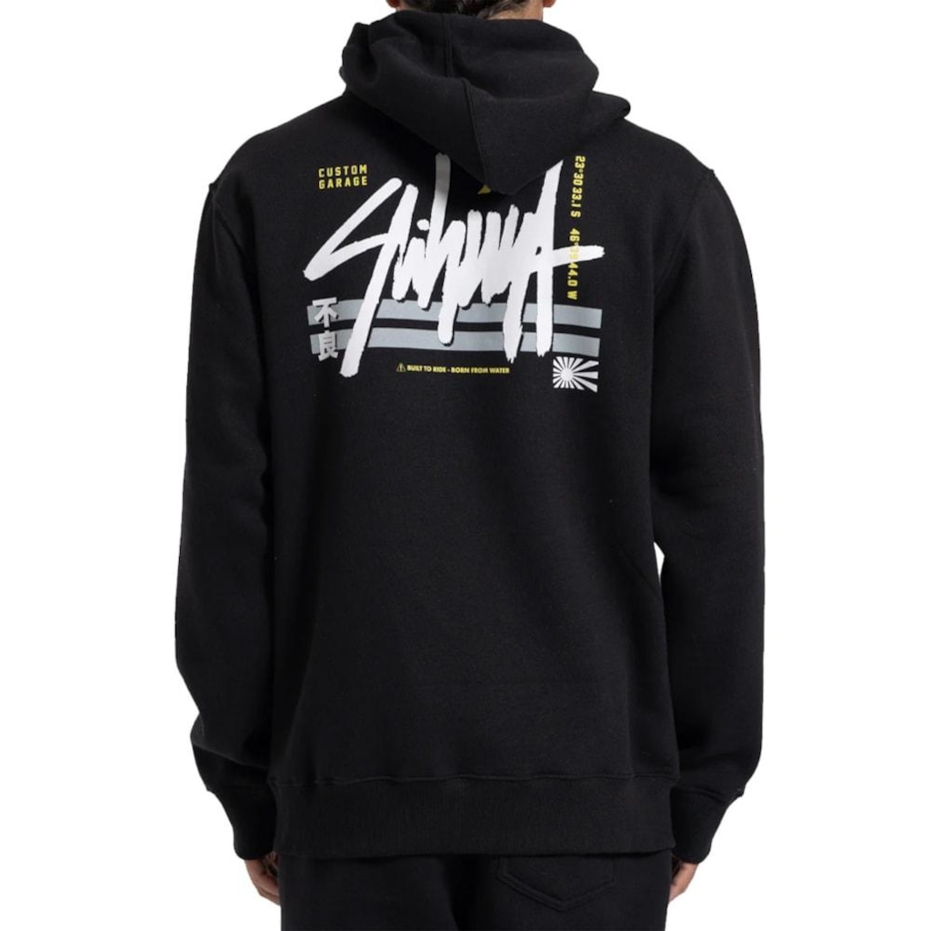 Imagem 2 do produto Blusão de Moletom Canguru Hurley x Shibuya Signature Block Party Masculino