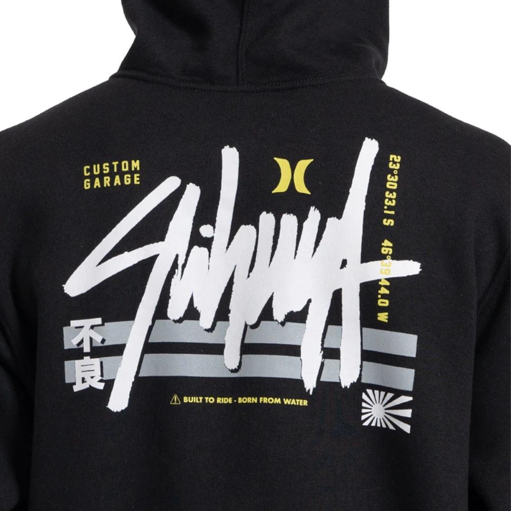 Imagem 4 do produto Blusão de Moletom Canguru Hurley x Shibuya Signature Block Party Masculino