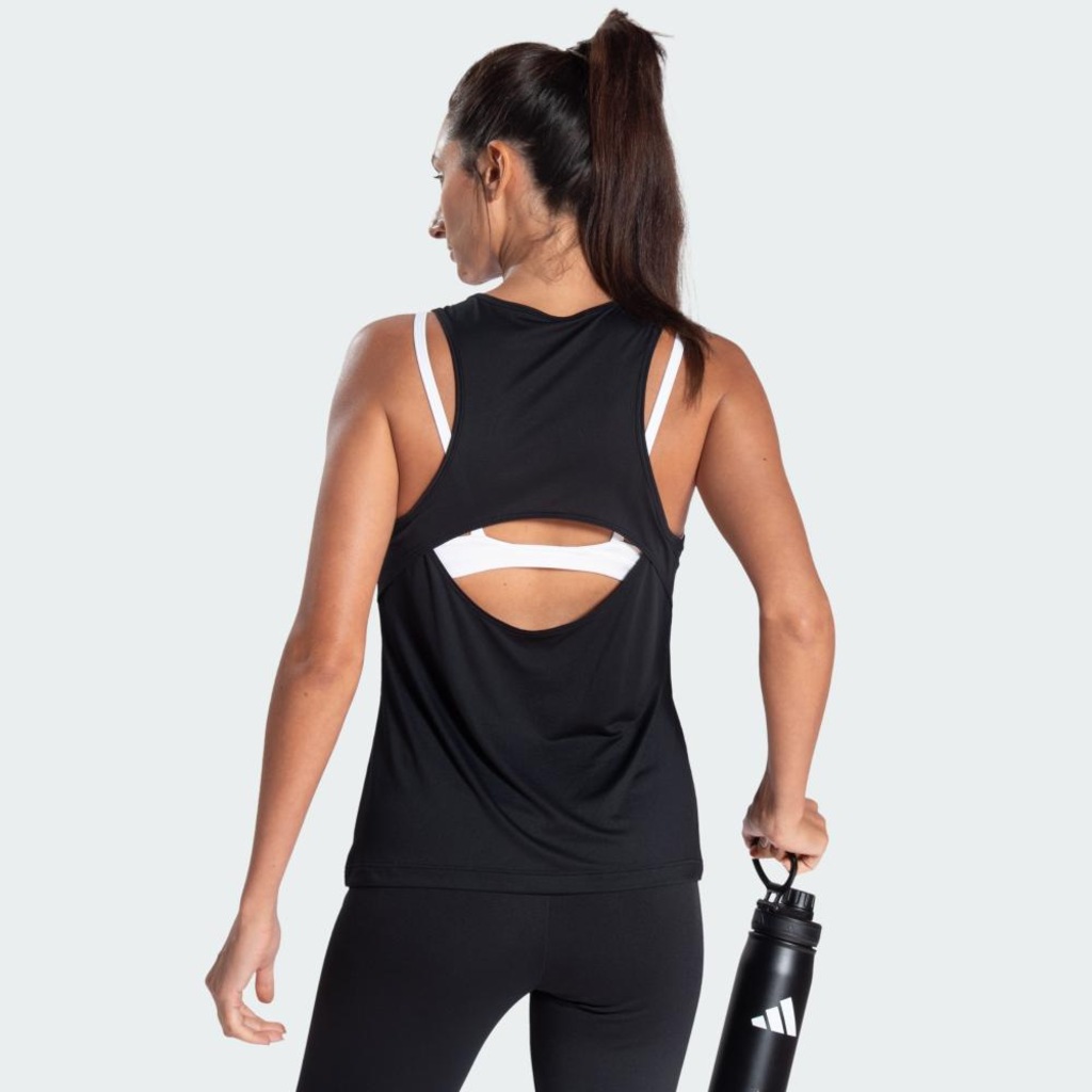 Camiseta Regata adidas Poliamida ESS Feminina