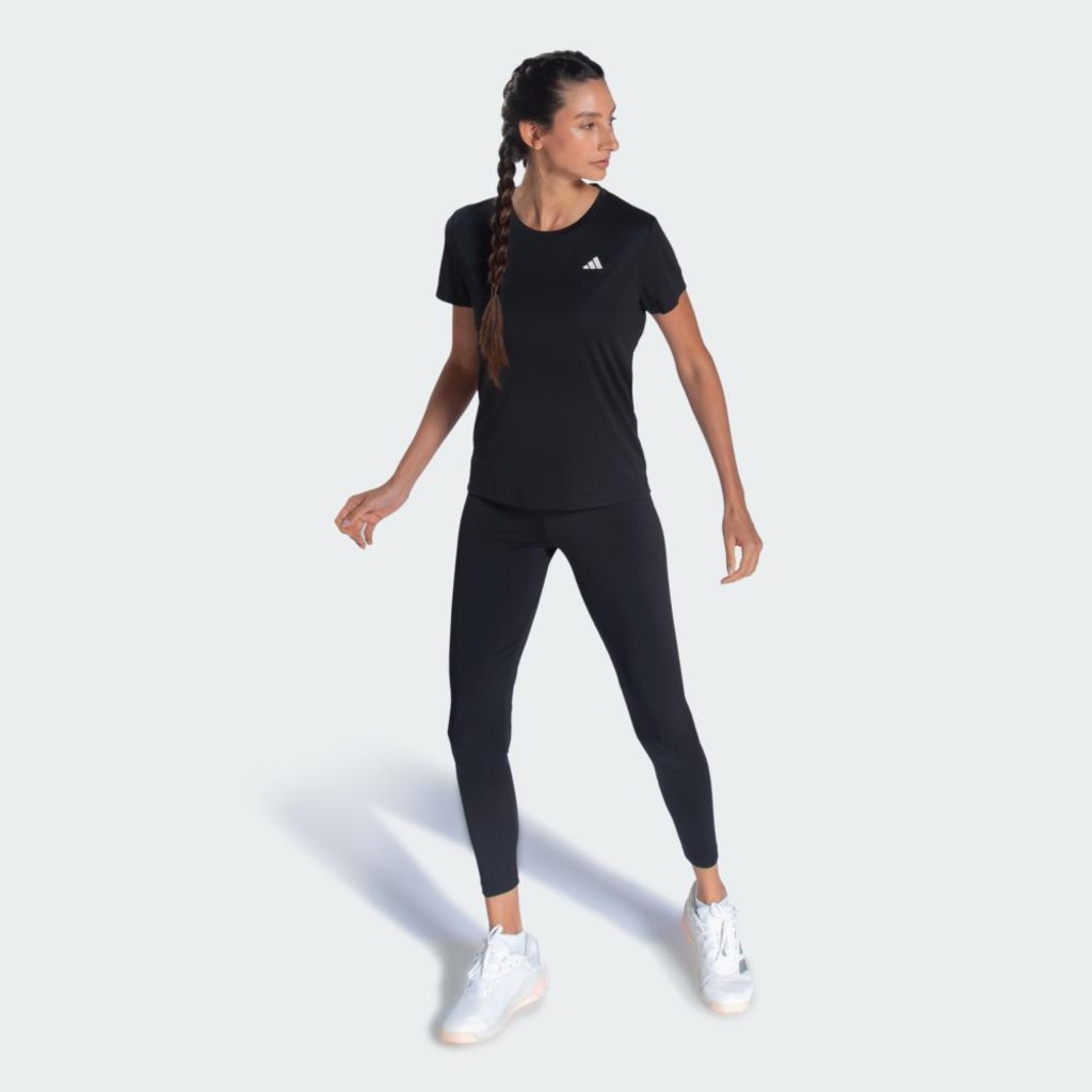 Camiseta Poliéster Adidas Feminina