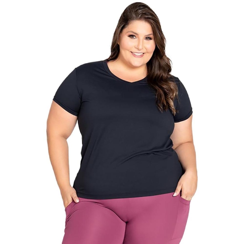 Camiseta Trinys Eco Essential Plus Size Feminina