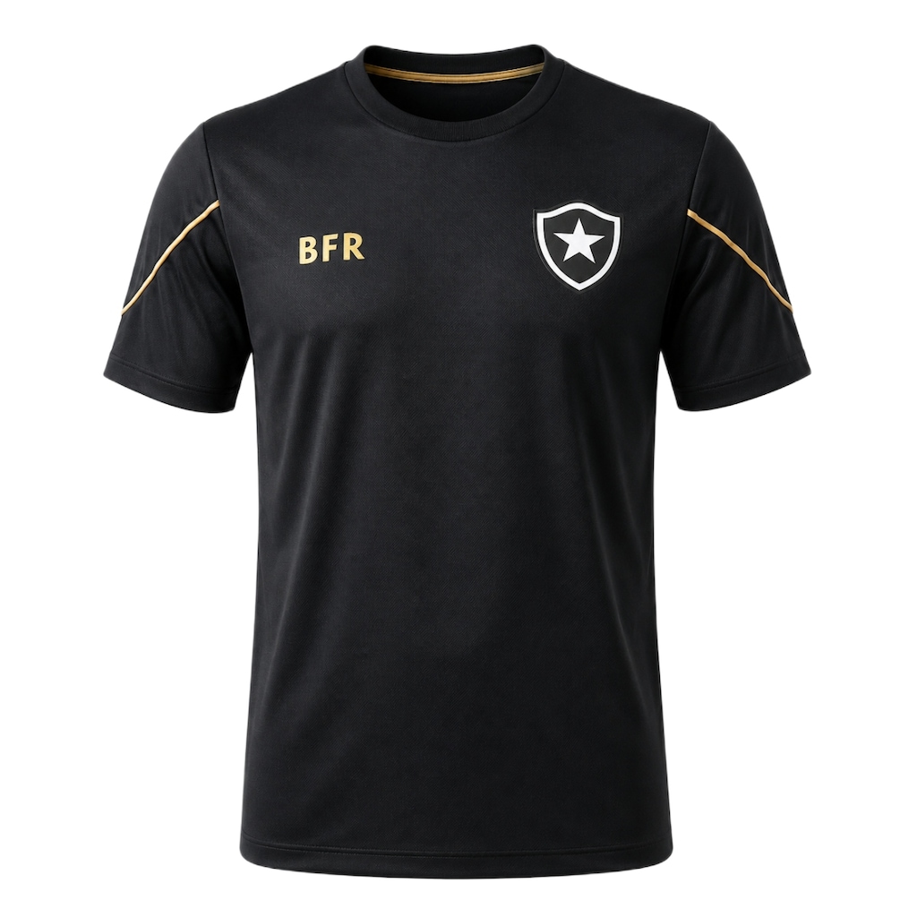 Camisa do Botafogo Auriflama Gloriosa Black Braziline - Masculina