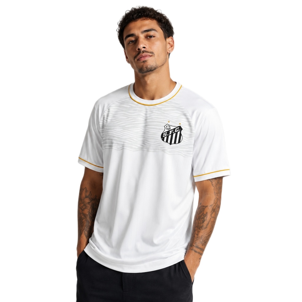 Imagem 2 do produto Camisa do Santos Raglan Eixo Braziline - Masculina