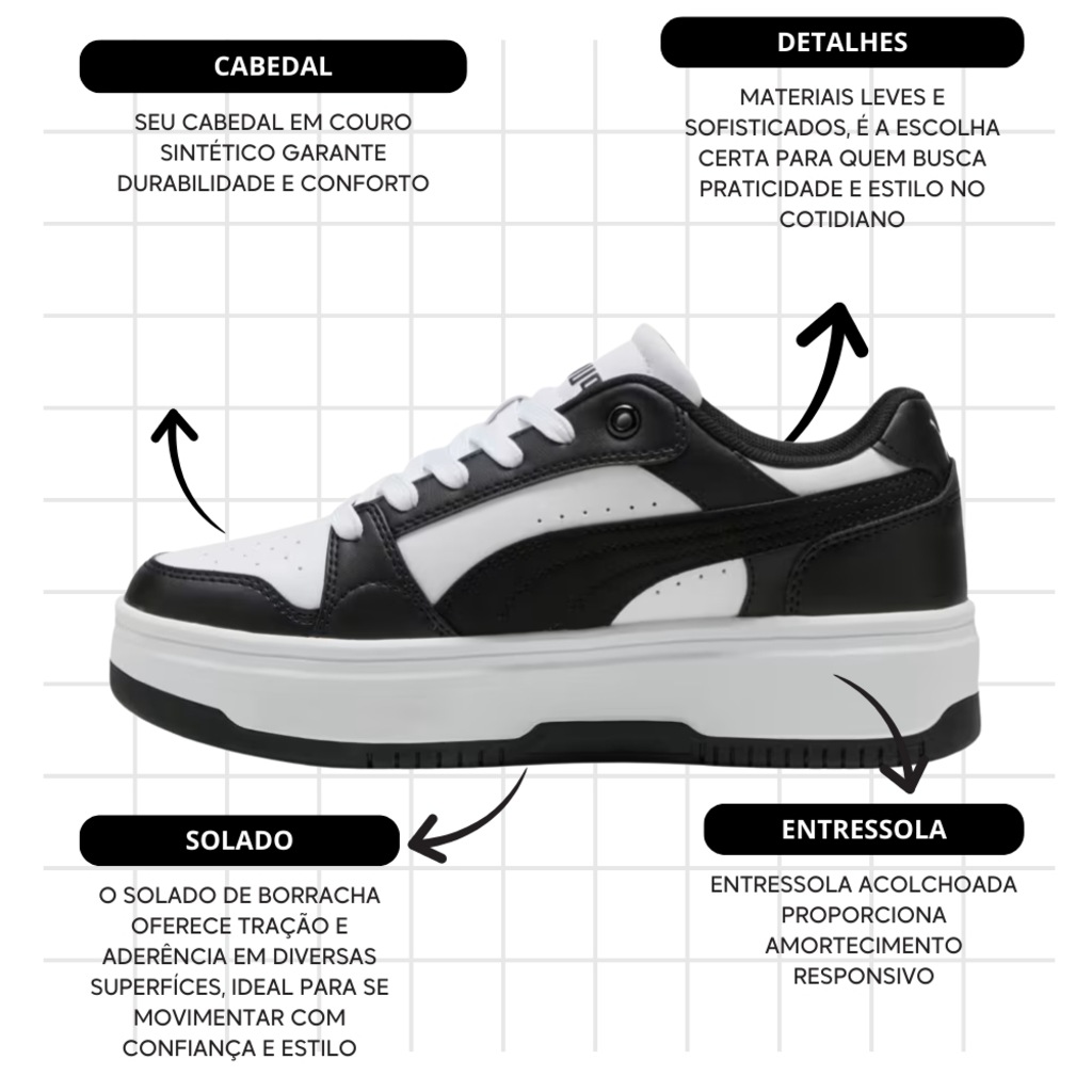 Imagem 5 do produto Tênis Feminino Puma Rebound Femme Low