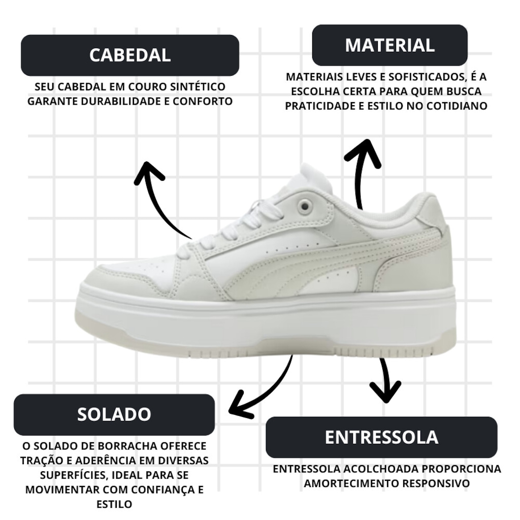 Imagem 5 do produto Tênis Feminino Puma Rebound Femme Low