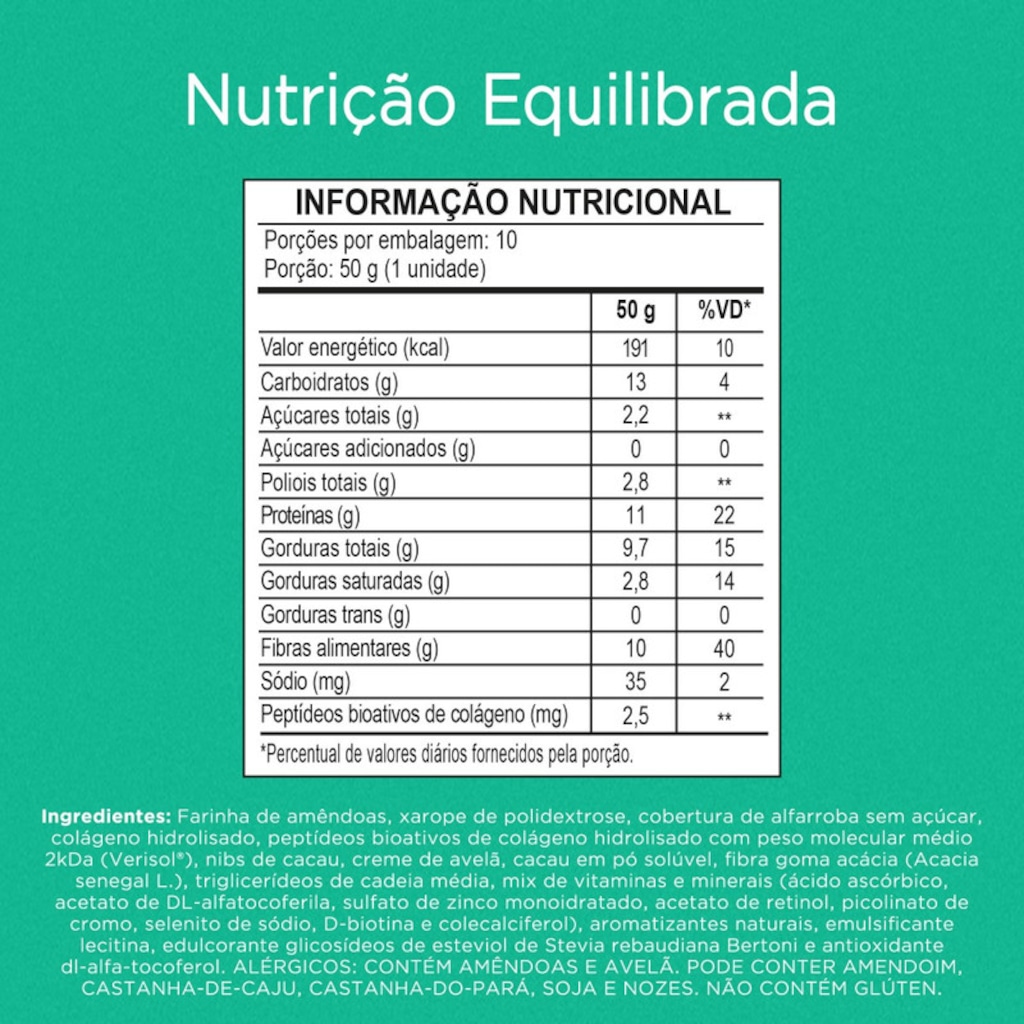 Imagem 2 do produto Barra de Proteína Collagen Bar Nutrify 50g
