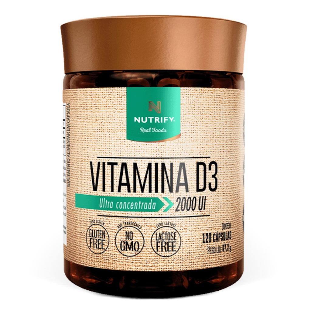 Nutrify Vitamina D3 2.000 UI - 120 Cáps