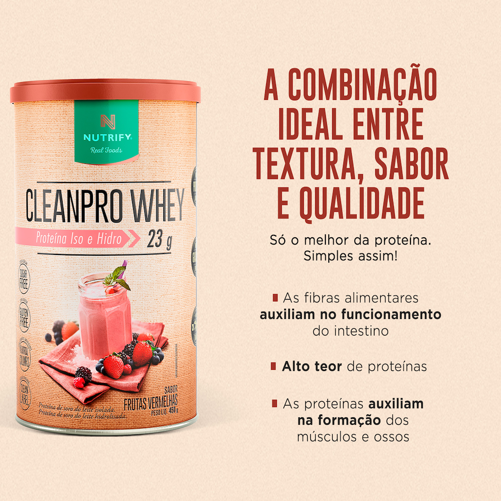 Nutrify Proteína CleanPro Whey 450g