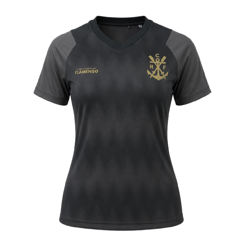 Camisa do Flamengo Energia Raglan Gold Braziline - Feminina