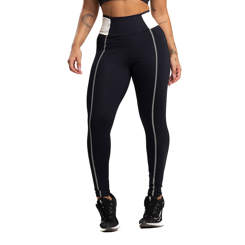 Calça Legging Suplex de Poliamida Mvb Modas Feminina