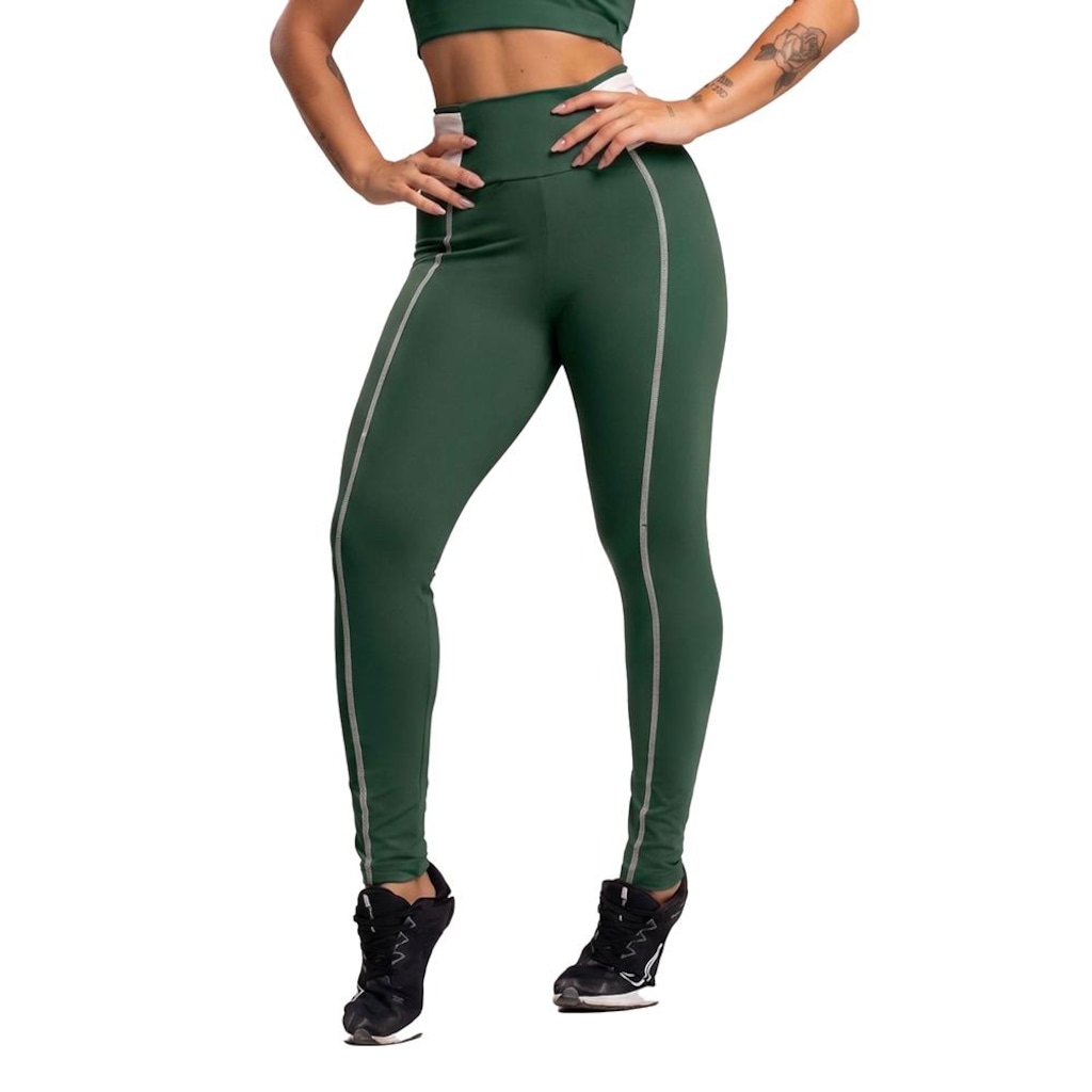Calça Legging Suplex de Poliamida Mvb Modas Feminina