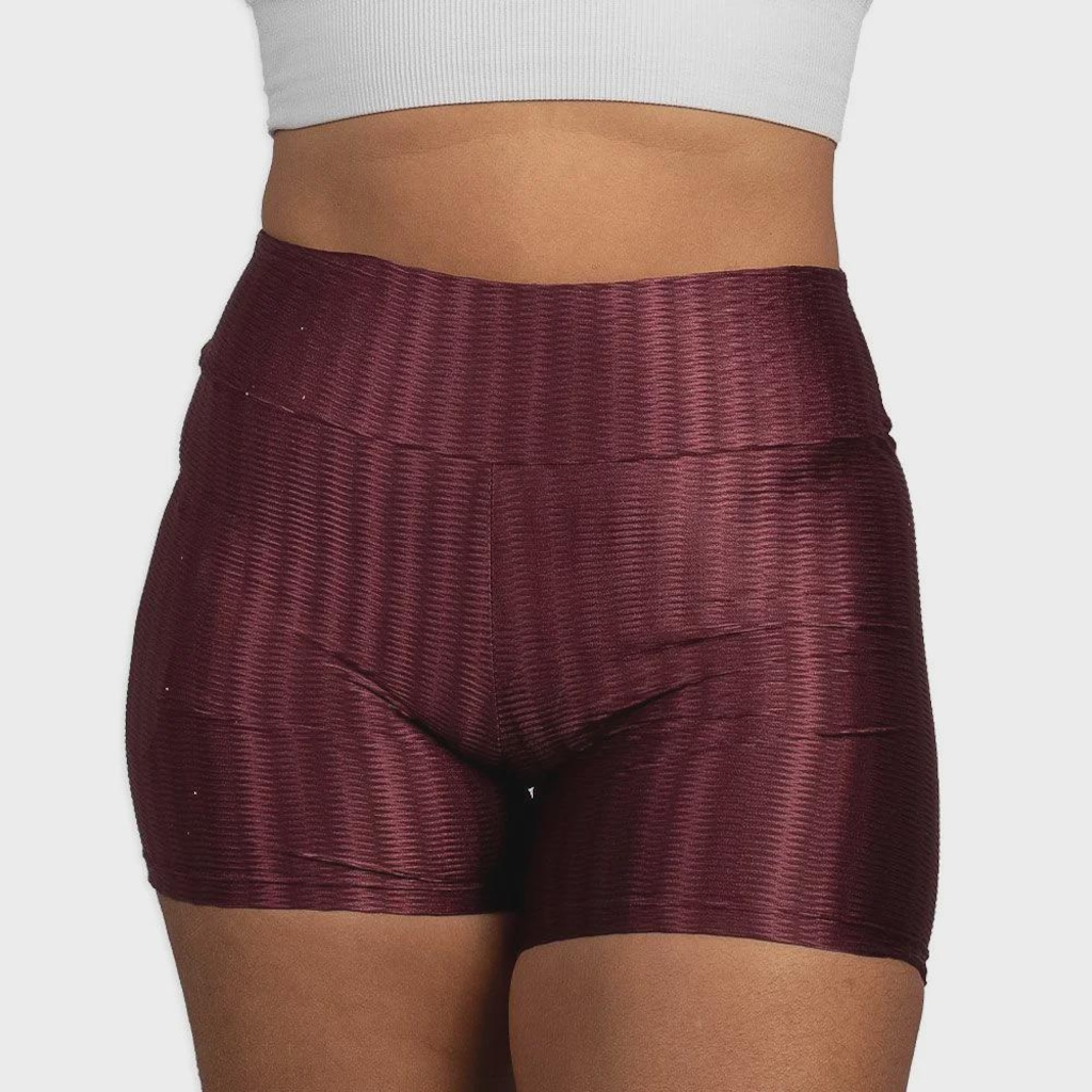 Shorts Selene 3d Super Elastano Bordo Feminino
