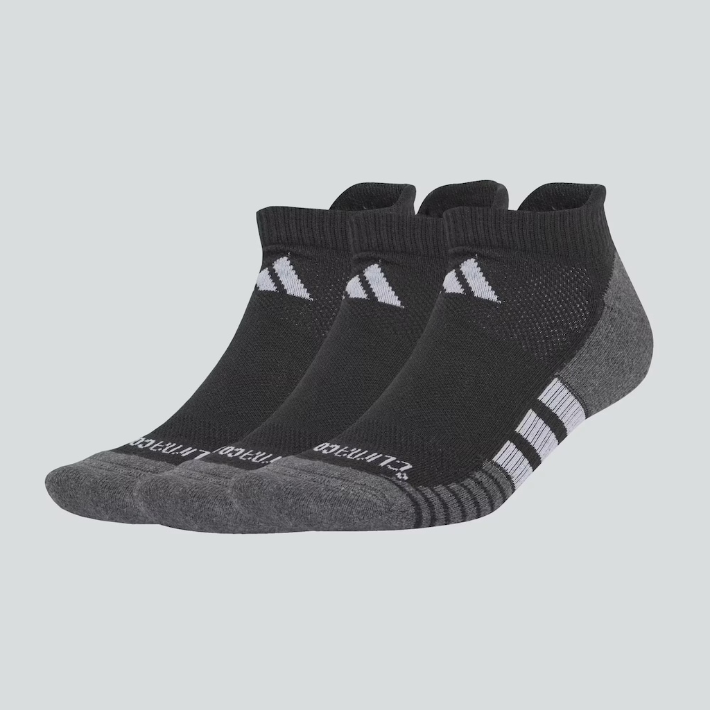 Kit 3 Pares de Meia adidas Cano Baixo Climacool Performance Adulto