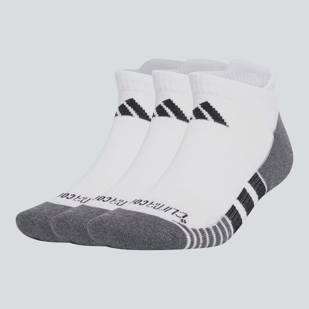 Kit 3 Pares de Meia adidas Cano Baixo Climacool Performance Adulto