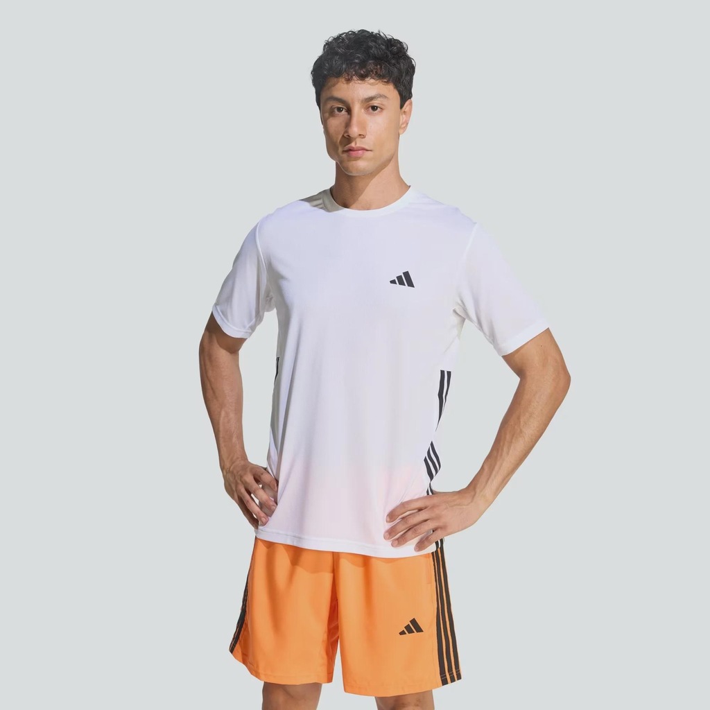 Camiseta adidas Workout Essentials Base Três Listras  Masculina