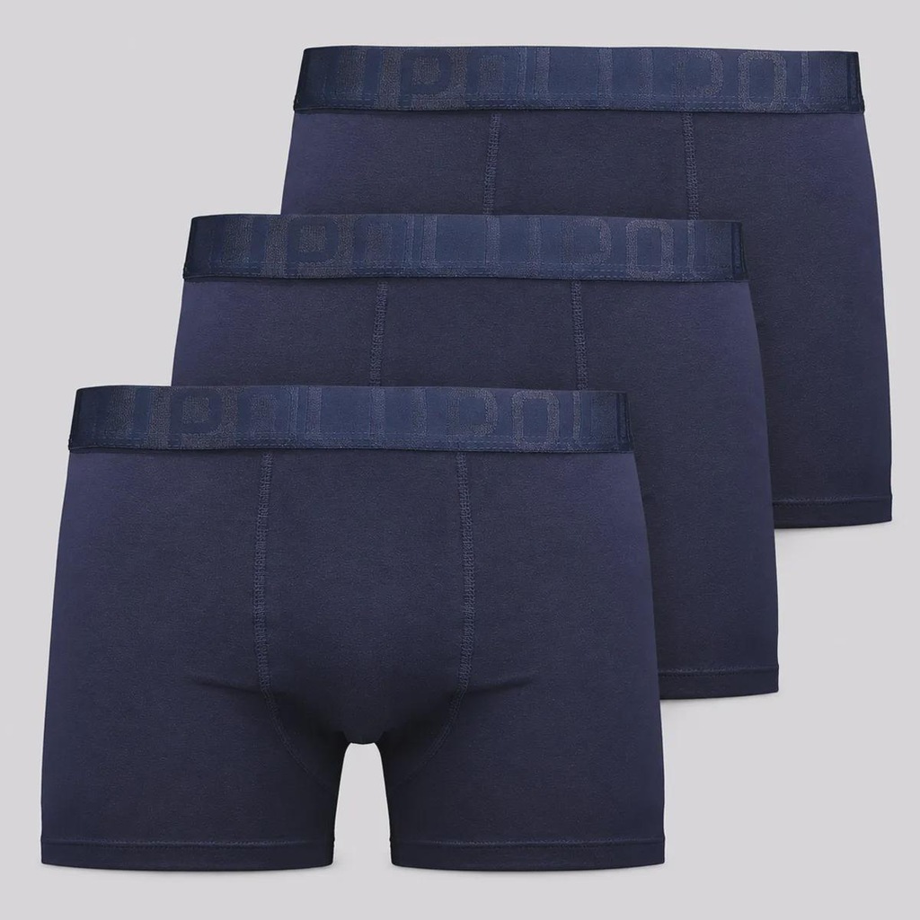 Kit 3 Cuecas Lupo Boxer Elastano Soft Adulto