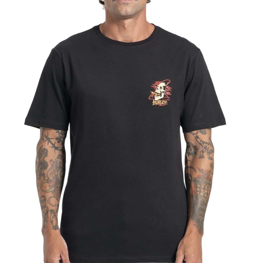 Camiseta Hurley Surf Skull SM27 Masculina
