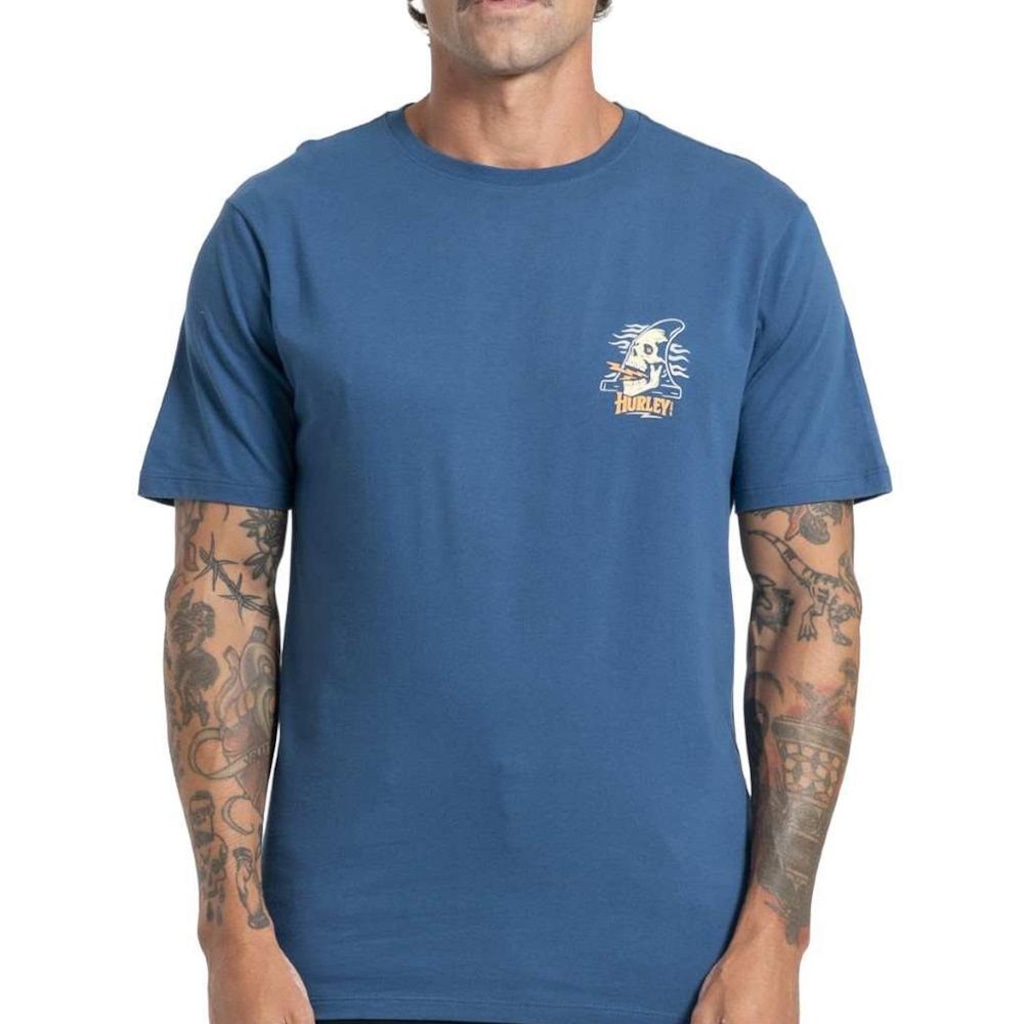 Camiseta Hurley Surf Skull SM27 Masculina