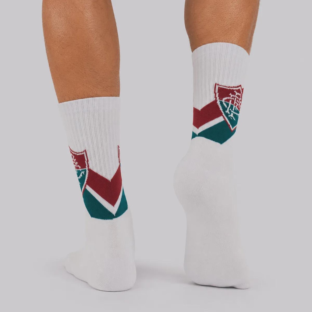 Imagem 2 do produto Meia do Fluminense FC Cano Médio Esporte Adulto