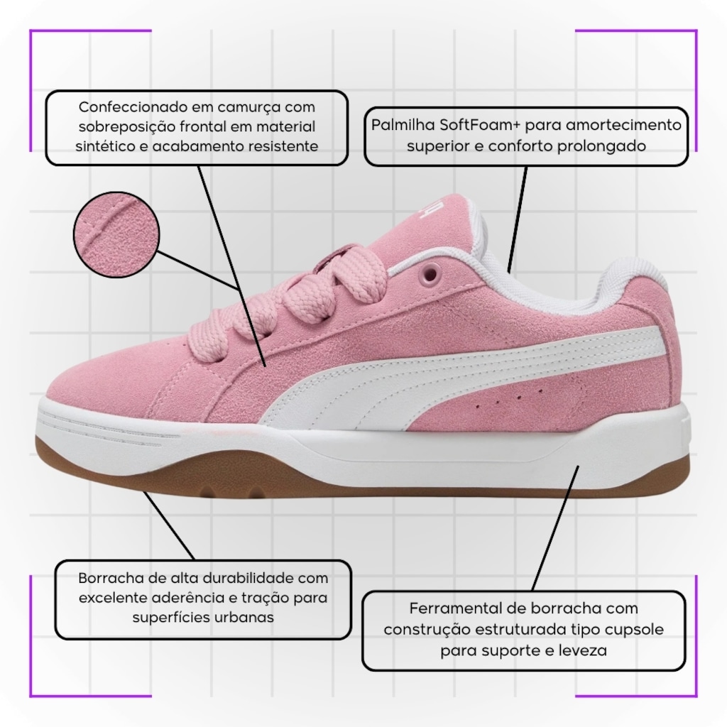 Imagem 5 do produto Tênis Feminino Puma Park Lifestyle Easy Sd Wns Bdp