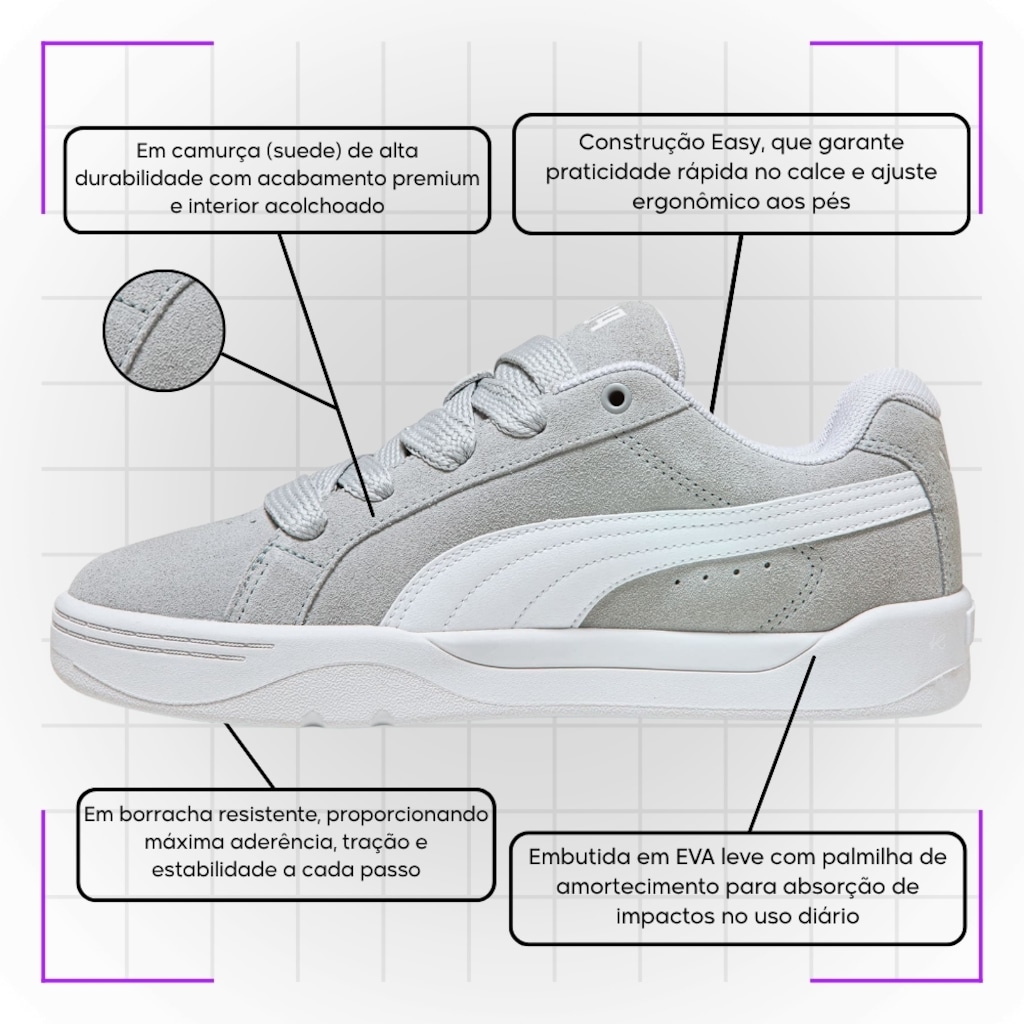 Imagem 5 do produto Tênis Feminino Puma Park Lifestyle Easy Sd Wns Bdp