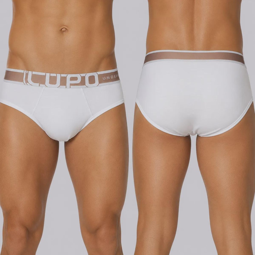 Imagem 3 do produto Kit 6 Cuecas Slip Lupo com Elastano Adulto