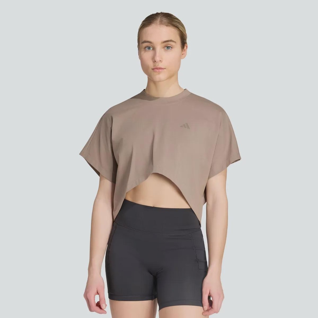 Imagem 1 do produto Camiseta Cropped adidas Gráfica Power Feminina