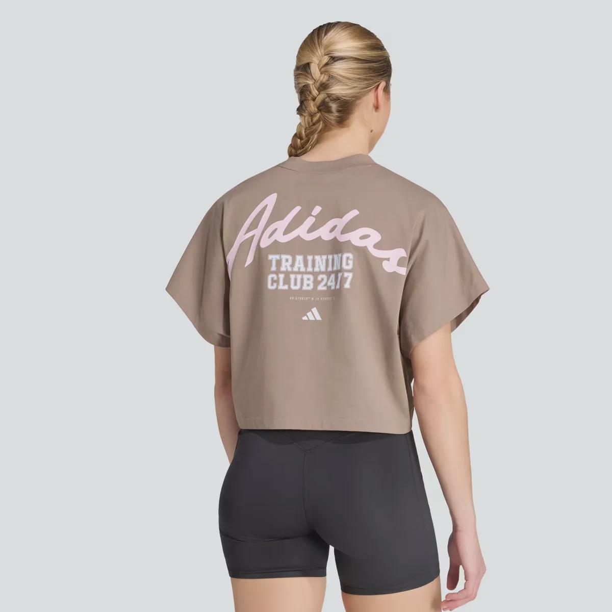 Imagem 2 do produto Camiseta Cropped adidas Gráfica Power Feminina