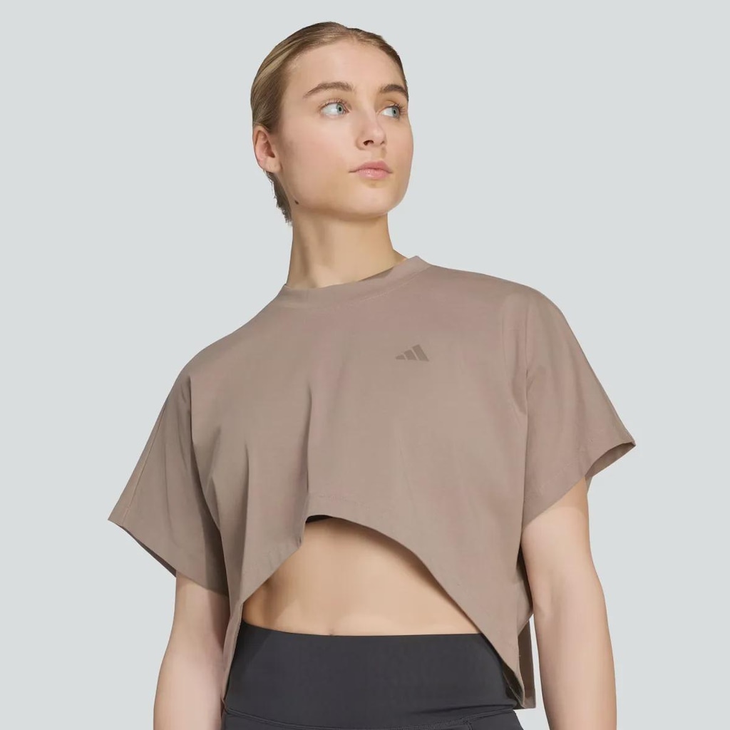 Imagem 3 do produto Camiseta Cropped adidas Gráfica Power Feminina