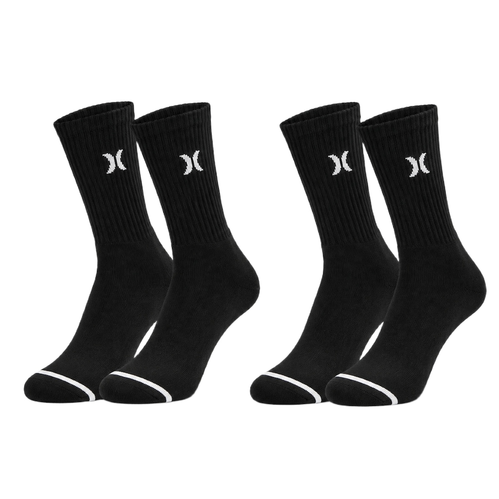 Imagem 3 do produto Kit 2 Pares de Meias Cano Alto Hurley Canelado Adulto