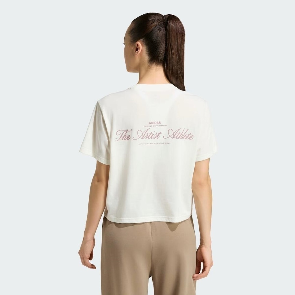 Imagem 2 do produto Camiseta Cropped adidas Gráfica Motion Feminina