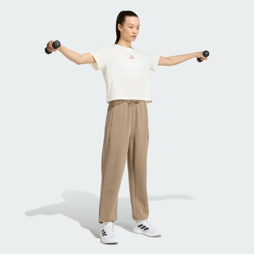 Imagem 3 do produto Camiseta Cropped adidas Gráfica Motion Feminina