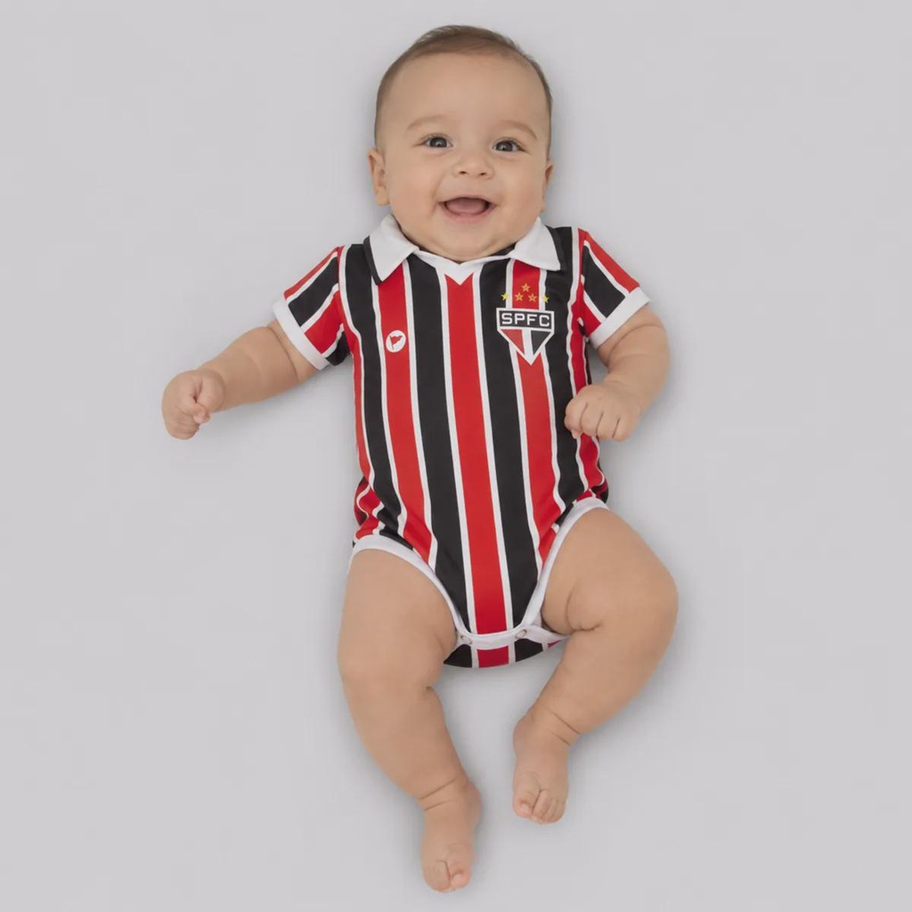Body São Paulo Premium Tricolor Infantil - Foto 1