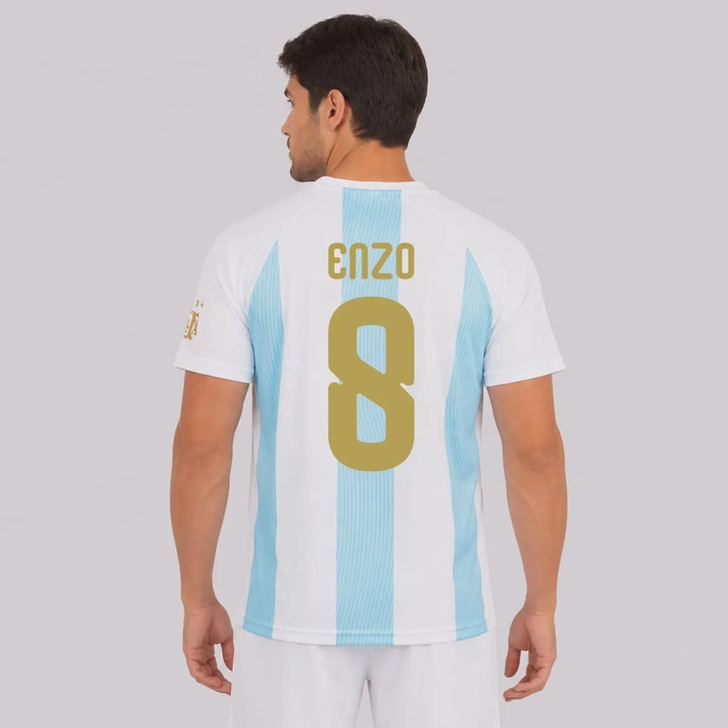 Imagem 1 do produto Camisa Argentina Selección 8 Enzo Masculina