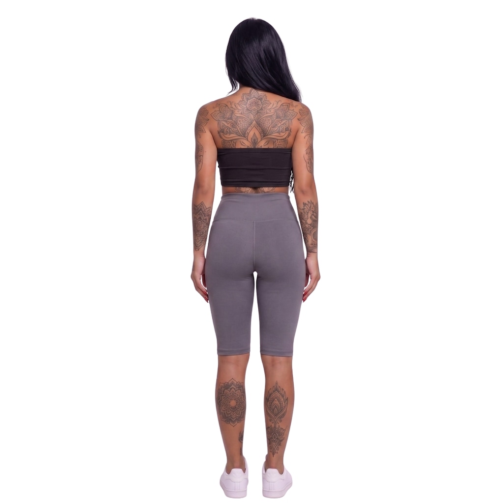 Imagem 3 do produto Conjunto Esportivo Top Tube Faixa e Bermudão Vekyo Feminino