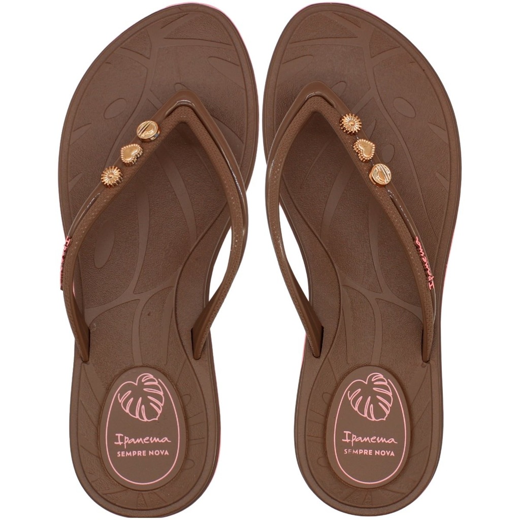 Chinelo de Dedo Ipanema Shine Sempre Nova Pingentes Feminino - Foto 1