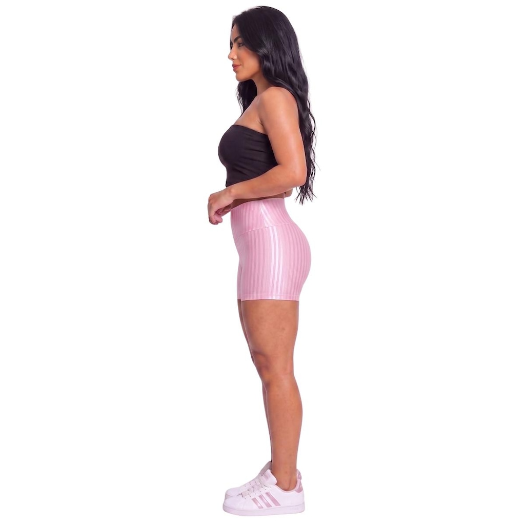 Imagem 2 do produto Conjunto Esportivo Fitness Top Tube Faixa e Short New Zig Vekyo Feminino