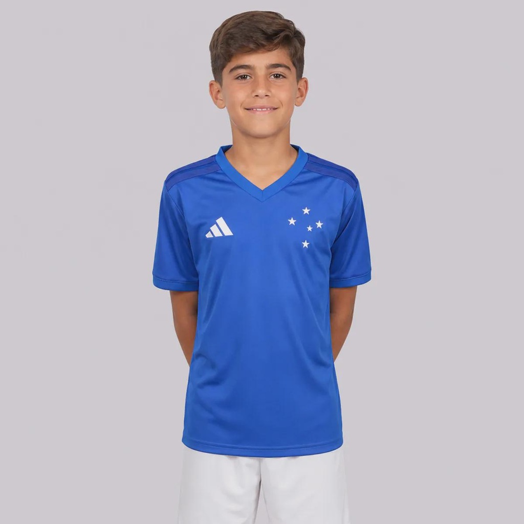 Camisa do Cruzeiro I 26/27 Adidas Fanshirt Infantil - Foto 1